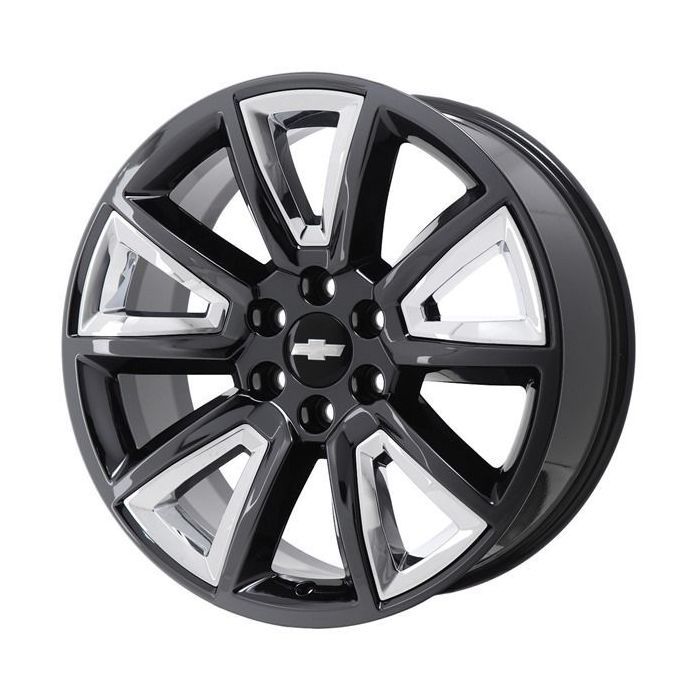 Chevrolet Silverado 1500 Wheel Rim PVD Black Chrome 5696 Stock Factory OEM Replacement