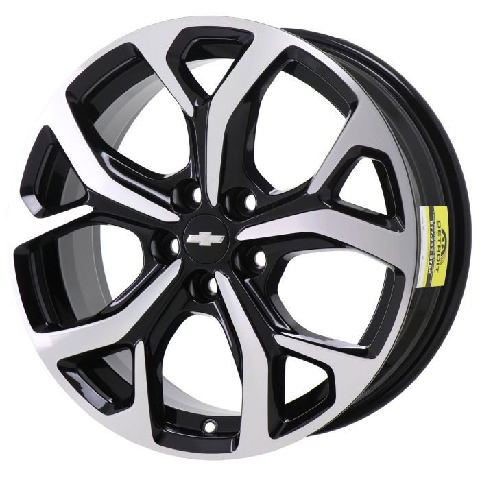 Chevrolet Volt Wheel Rim Machined Black 5724 Stock Factory OEM Replacement