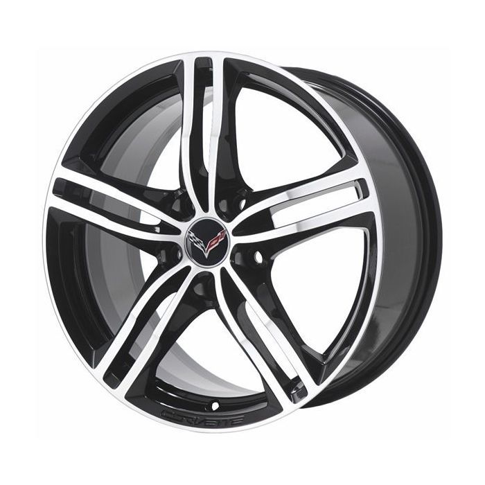 Chevrolet Corvette Wheel Rim Machined Black 5727 (F) Stock Factory OEM Replacement