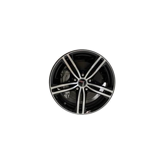 Chevrolet Corvette Wheel Rim Machined Black 5731 (R) Stock Factory OEM Replacement