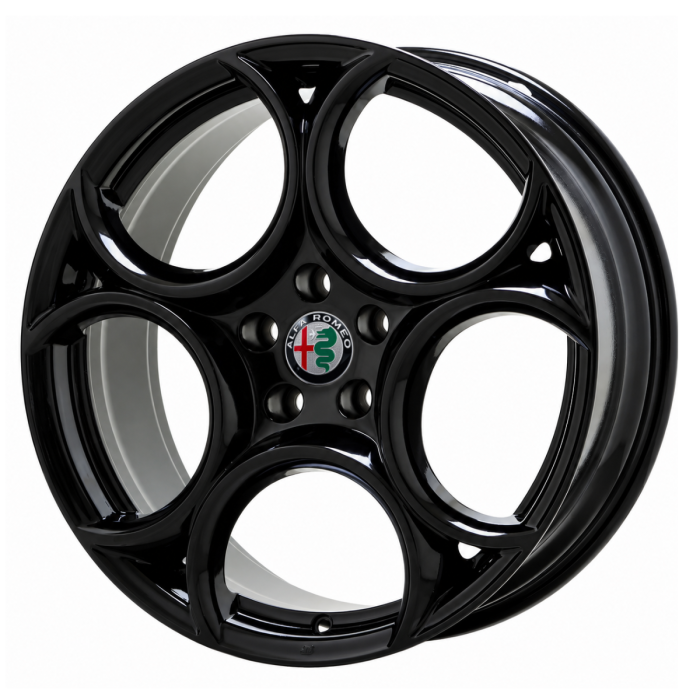 Alfa Romeo Stelvio Wheel Rim Gloss Black 58172 Stock Factory OEM Replacement