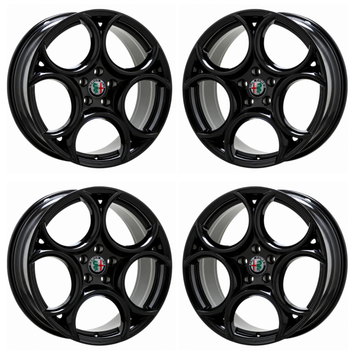 Alfa Romeo Stelvio Outright Wheels Set of 4-Outright Rims Set of 4 Gloss Black 58172