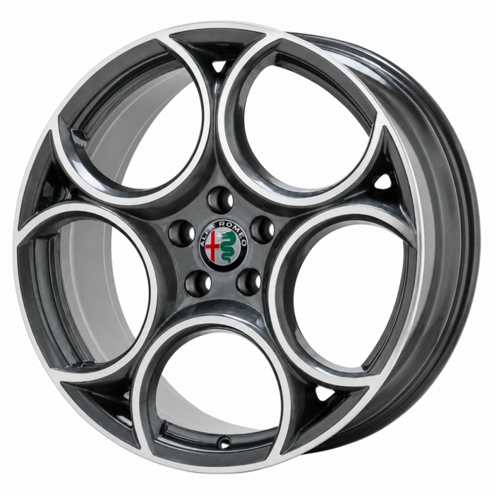 Alfa Romeo Stelvio Wheel Rim Machined Grey 58172 Stock Factory OEM Replacement