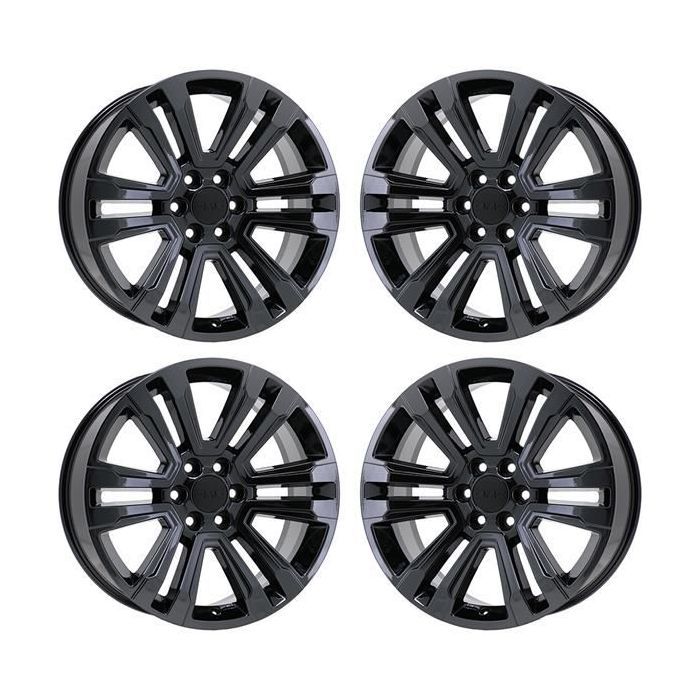 GMC Yukon Wheel Rim PVD Black Chrome 5822 Stock Factory OEM Replacement