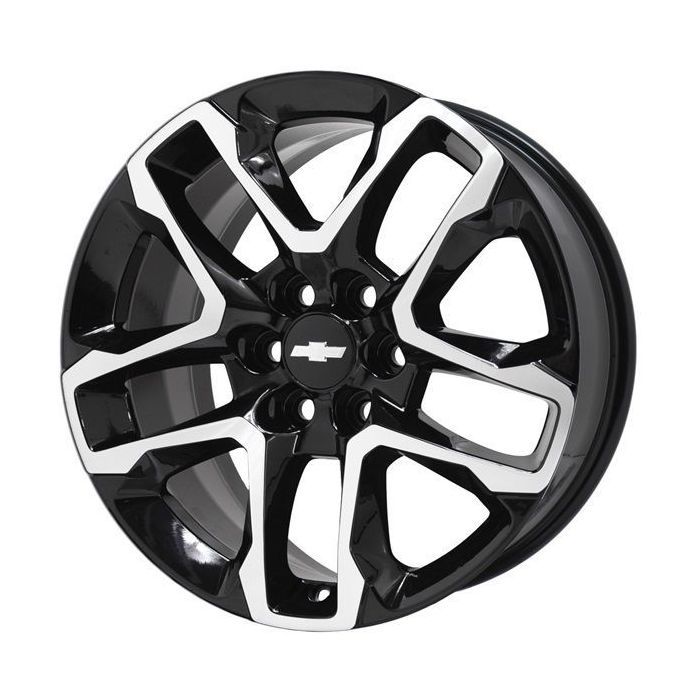 Chevrolet Traverse Wheel Rim Machined Black 5843 Stock Factory OEM Replacement