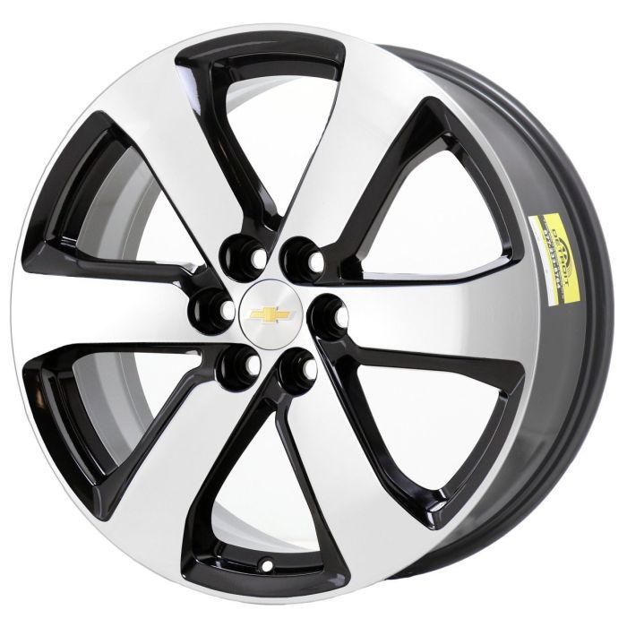 Chevrolet Traverse Wheel Rim Machined Black 5845 Stock Factory OEM Replacement
