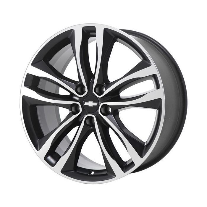 Chevrolet Malibu Wheel Rim Machined Black 5857 Stock Factory OEM Replacement