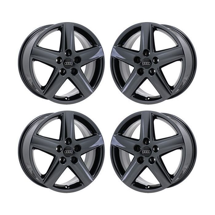 Audi A4 Wheel Rim PVD Black Chrome 58749 Stock Factory OEM Replacement
