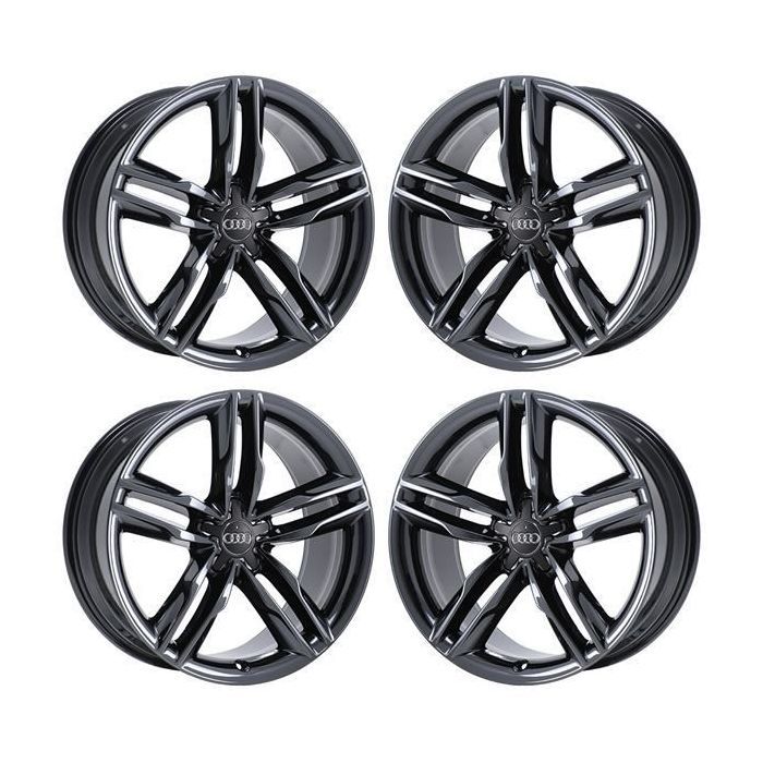 Audi A5 Wheel Rim PVD Black Chrome 58828 Stock Factory OEM Replacement