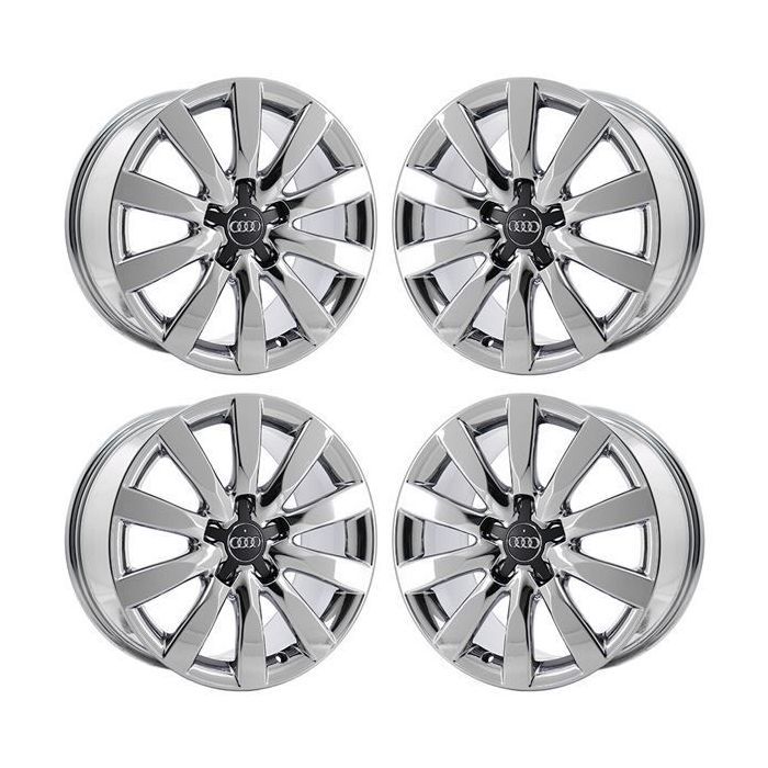 Audi A4 Wheel Rim PVD Bright Chrome 58837 Stock Factory OEM Replacement