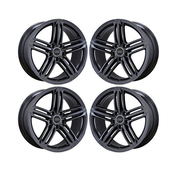 Audi A5 Wheel Rim PVD Black Chrome 58843 Stock Factory OEM Replacement