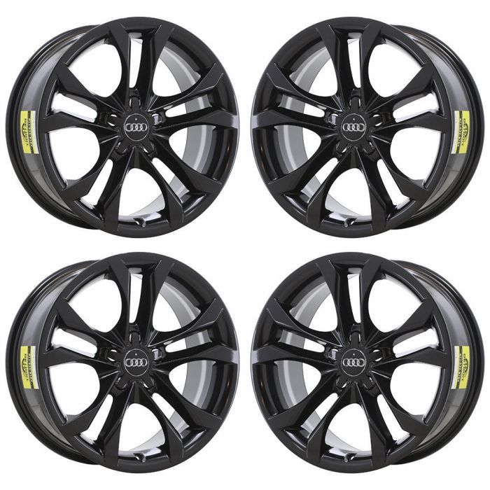Audi S4 Exchange Wheels Set of 4-Exchange Rims Set of 4 Gloss Black 58868