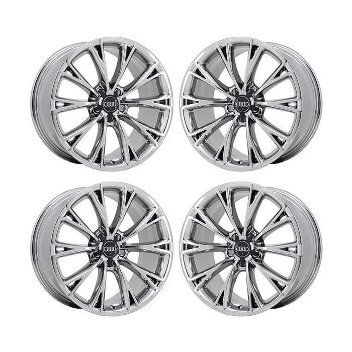 Audi A8 Wheel Rim PVD Bright Chrome 58870 Stock Factory OEM Replacement