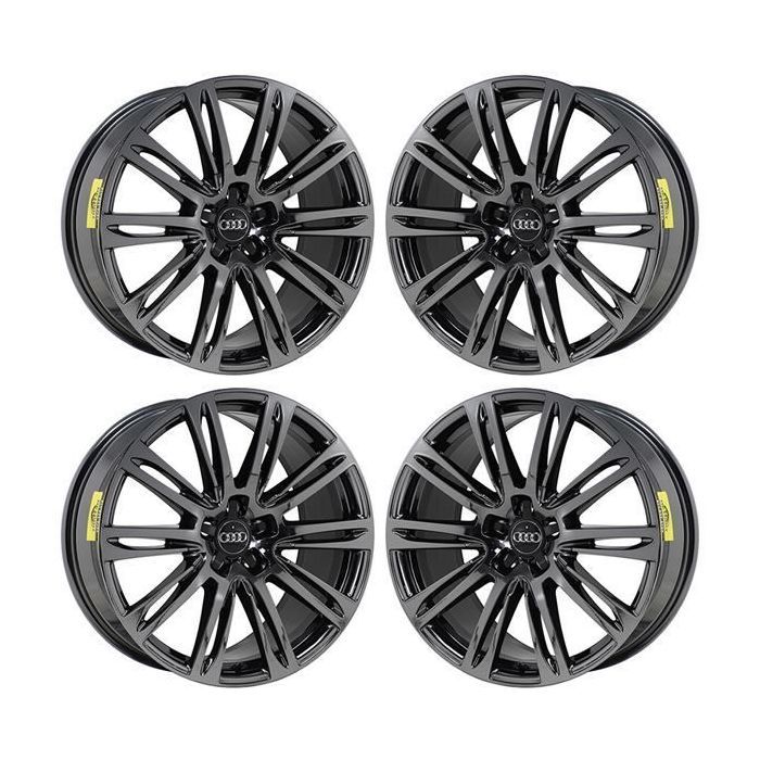 Audi A8 Wheel Rim PVD Black Chrome 58871 Stock Factory OEM Replacement