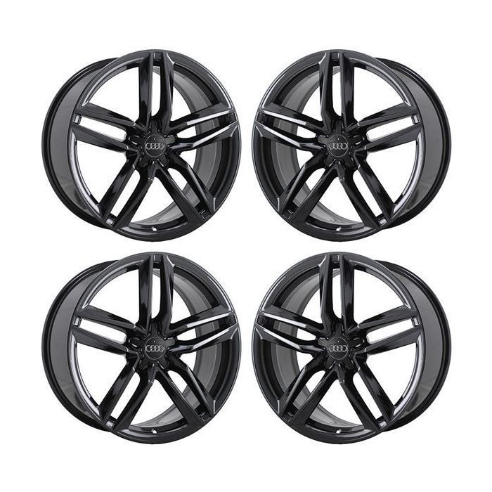 Audi R8 Wheel Rim PVD Black Chrome 58965 (F) Stock Factory OEM Replacement