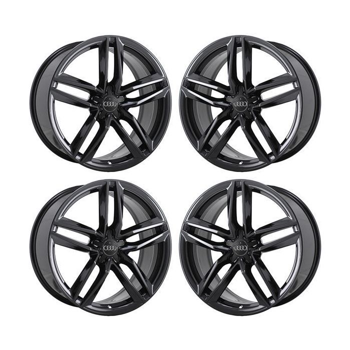 Audi R8 Wheel Rim PVD Black Chrome 58965 (F) Stock Factory OEM Replacement