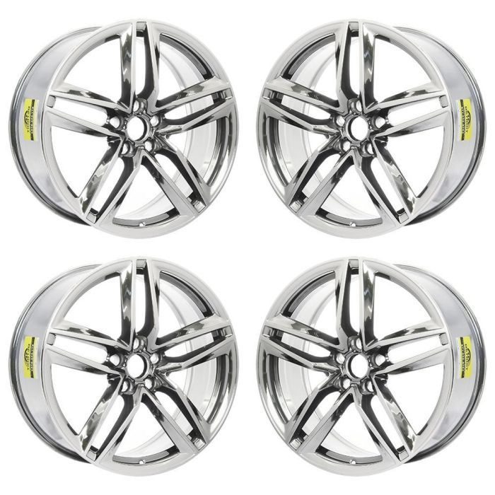 Audi R8 Wheel Rim PVD Bright Chrome 58965 (F) Stock Factory OEM Replacement