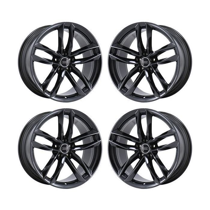 Audi A7 Wheel Rim PVD Black Chrome 58981 Stock Factory OEM Replacement