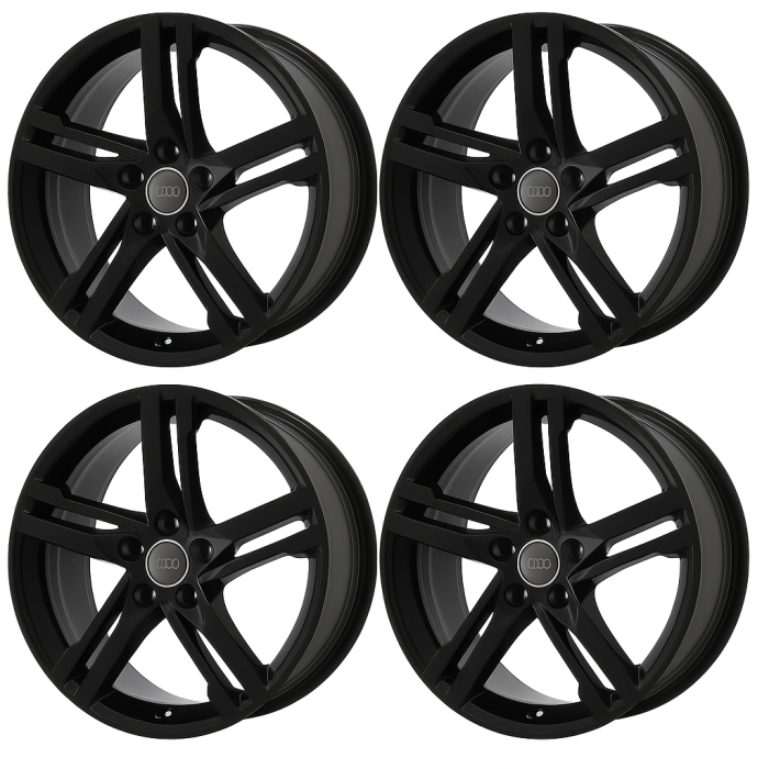 Audi A4 Exchange Wheels Set of 4-Exchange Rims Set of 4 Gloss Black 59002