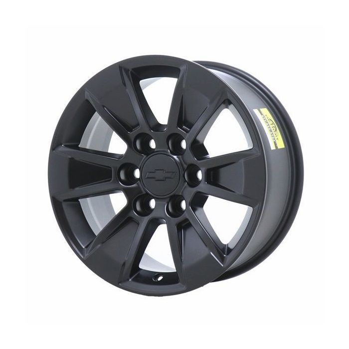 Chevrolet Silverado 1500 Wheel Rim Satin Black 5908 Stock Factory OEM Replacement