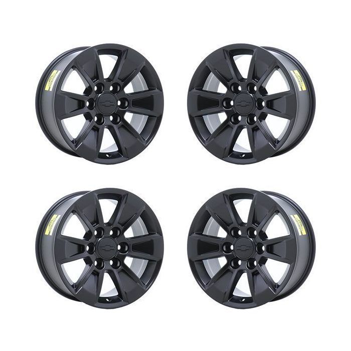Chevrolet Silverado 1500 Exchange Wheels Set of 4-Exchange Rims Set of 4 Satin Black 5908