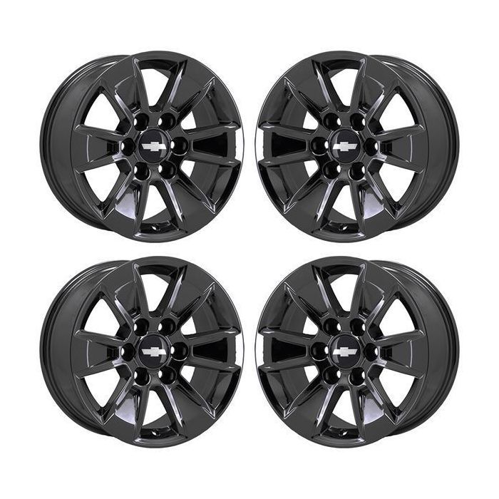 Chevrolet Silverado 1500 Wheel Rim PVD Black Chrome 5908 Stock Factory OEM Replacement