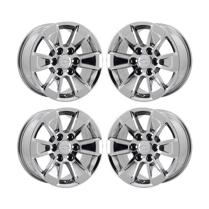 Chevrolet Silverado 1500 Wheel Rim PVD Bright Chrome 5908 Stock Factory OEM Replacement
