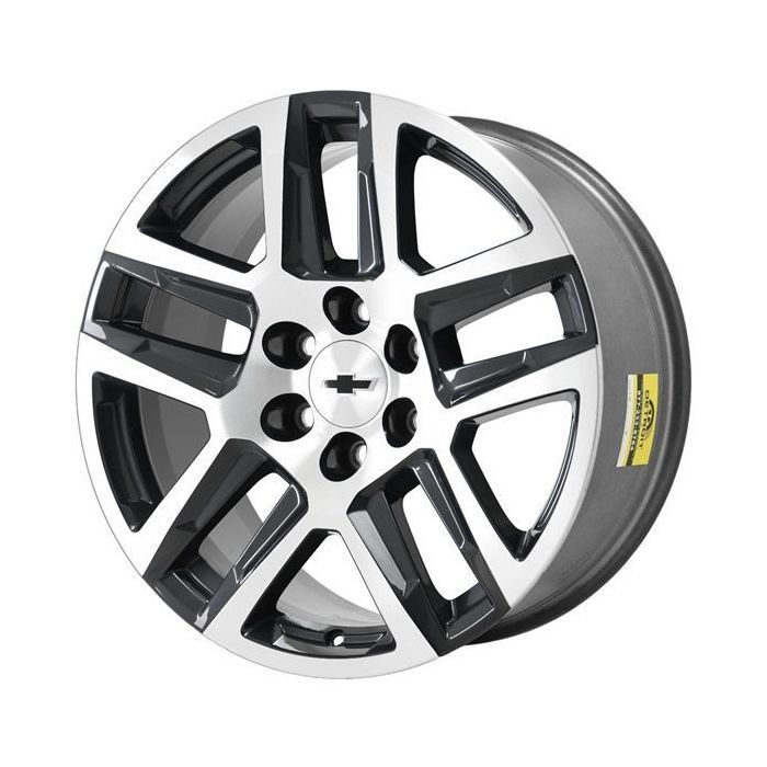 Chevrolet Silverado 1500 Wheel Rim Machined Grey 5913 Stock Factory OEM Replacement