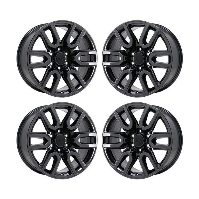 GMC Sierra 1500 Wheel Rim PVD Black Chrome 5914 Stock Factory OEM Replacement