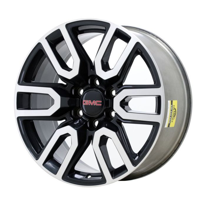 GMC Sierra 1500 Wheel Rim Machined Black 5914 Stock Factory OEM Replacement