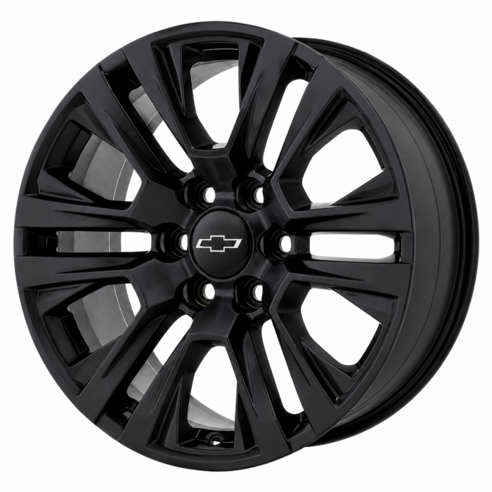 Chevrolet Silverado 1500 Wheel Rim Satin Black 5917A Stock Factory OEM Replacement
