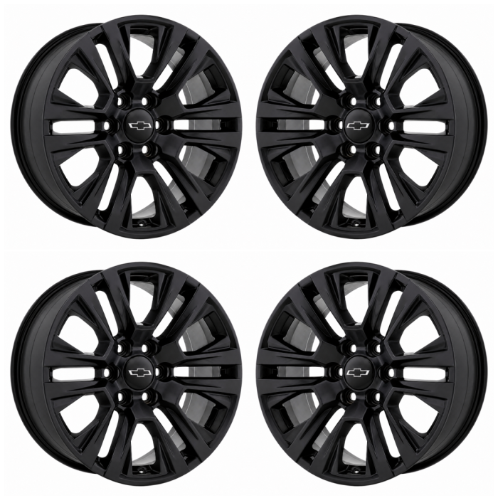 Chevrolet Silverado 1500 Outright Wheels Set of 4-Outright Rims Set of 4 Satin Black 5917A