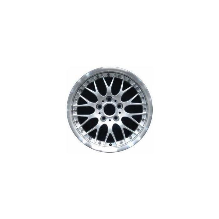 BMW 525i Wheel Rim Machined Lip Silver 59357 (R) Stock Factory OEM Replacement