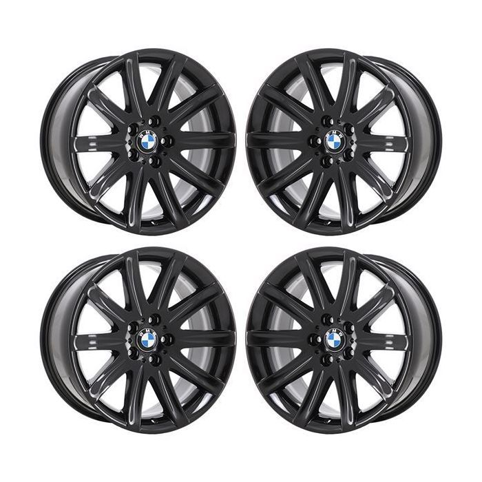 BMW 745i Exchange Wheels Set of 4-Exchange Rims Set of 4 Gloss Black 59396 (F)