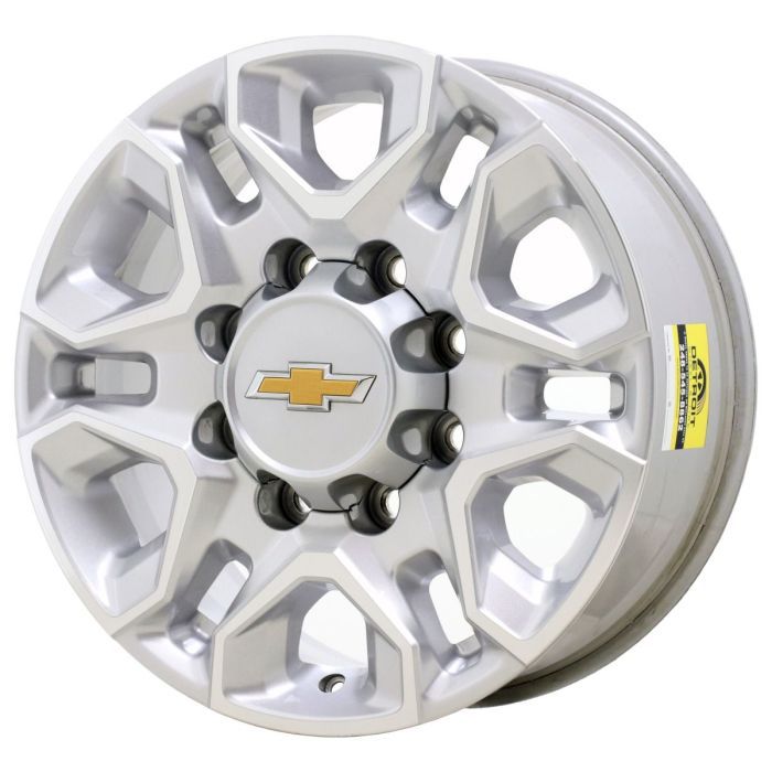 Chevrolet Silverado 2500 Wheel Rim Machined Silver 5959 Stock Factory OEM Replacement