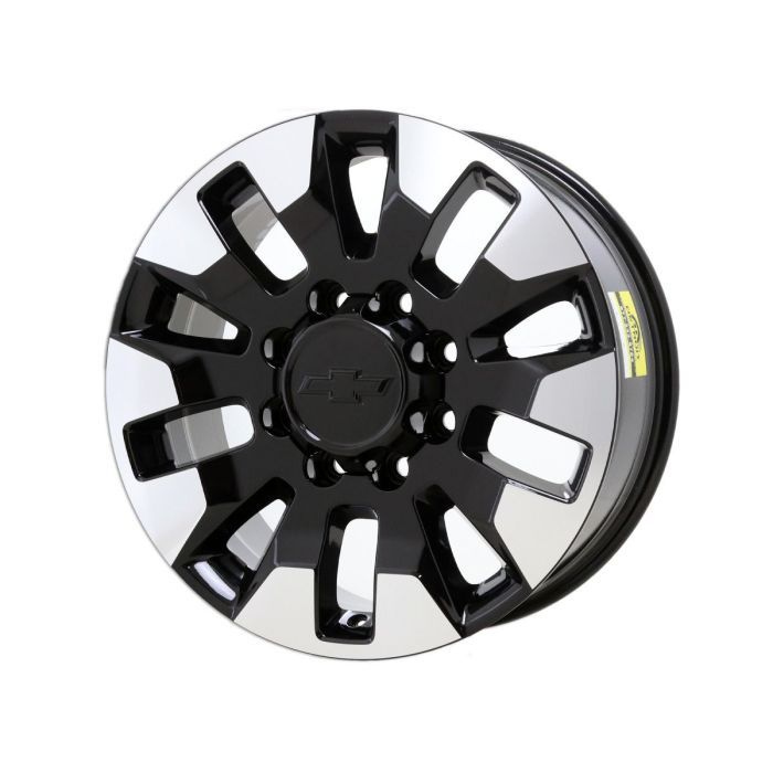 Chevrolet Silverado 2500 Wheel Rim Machined Black 5960 Stock Factory OEM Replacement