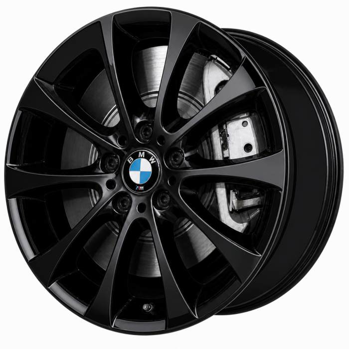 BMW 323i Wheel Rim Gloss Black 59613 (F) Stock Factory OEM Replacement