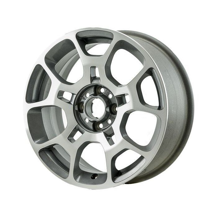 Fiat 500 Wheel Rim Polished Grey 61663 Stock Factory OEM Replacement