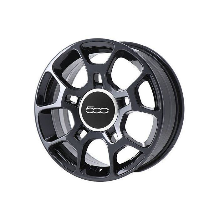 Fiat 500 Wheel Rim PVD Black Chrome 61663 Stock Factory OEM Replacement