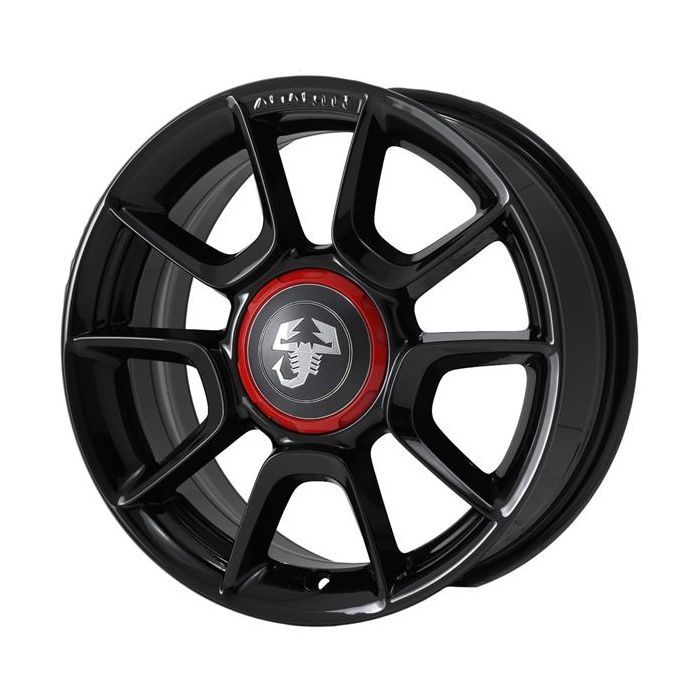 Fiat 500 Wheel Rim Gloss Black 61664 Stock Factory OEM Replacement