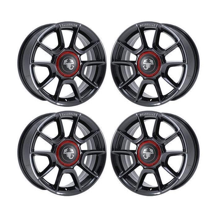 Fiat 500 Wheel Rim PVD Black Chrome 61664 Stock Factory OEM Replacement