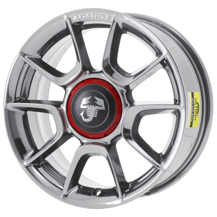 Fiat 500 Wheel Rim PVD Bright Chrome 61664 Stock Factory OEM Replacement