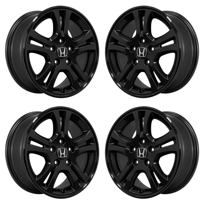 Honda Accord Exchange Wheels Set of 4-Exchange Rims Set of 4 Gloss Black 63907