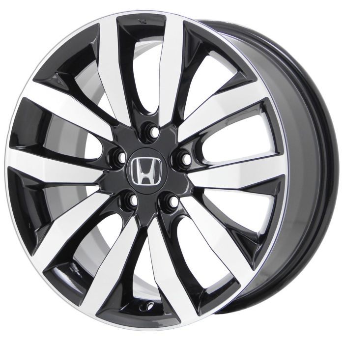 Honda Civic Wheel Rim Machined Black 63996 Stock Factory OEM Replacement