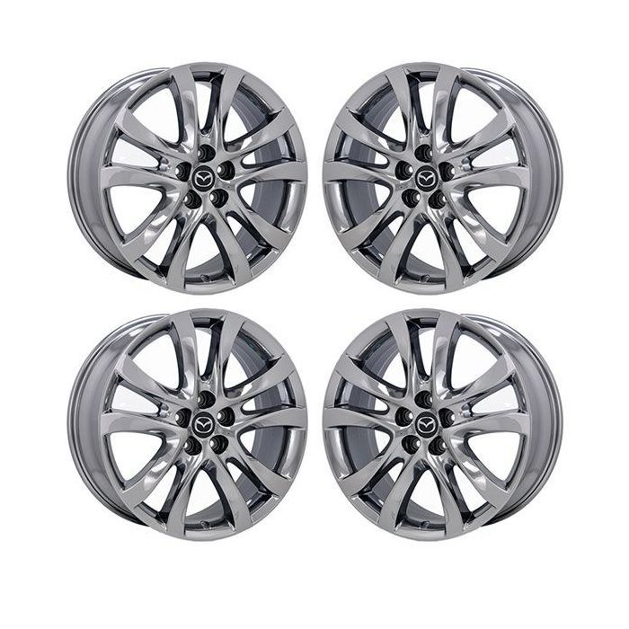 Mazda 6 Wheel Rim PVD Bright Chrome 64958 Stock Factory OEM Replacement