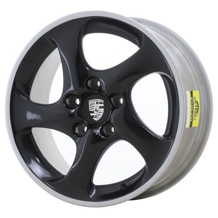 Porsche 911 Wheel Rim Silver Lip Black 67260 Stock Factory OEM Replacement