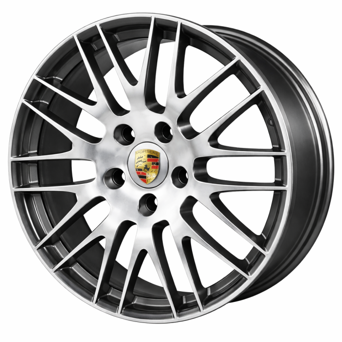 Porsche Cayenne Wheel Rim Machined Charcoal Grey 67487 Stock Factory OEM Replacement