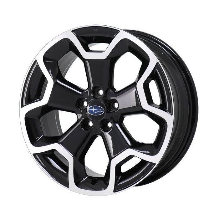 Subaru XV Crosstrek Wheel Rim Machined Black 68806 Stock Factory OEM Replacement