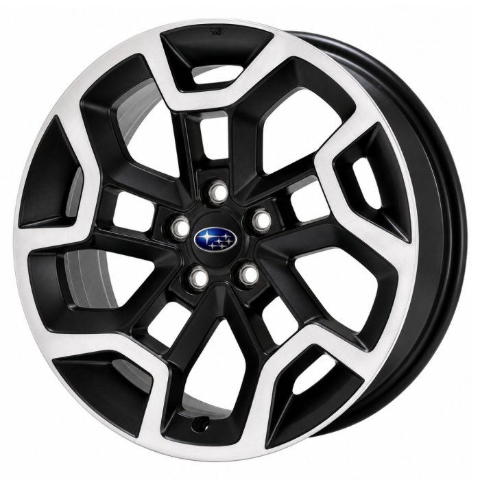 Subaru Crosstrek Wheel Rim Machined Black 68836 Stock Factory OEM Replacement