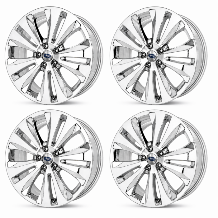 Subaru Ascent Wheel Rim PVD Bright Chrome 68872 Stock Factory OEM Replacement